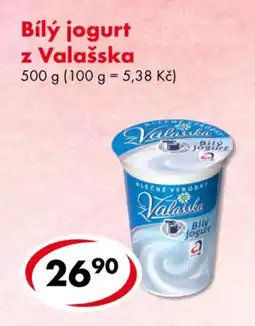 CBA Bílý jogurt z valašska nabídka