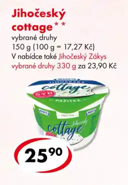 CBA Jihočeský cottage nabídka