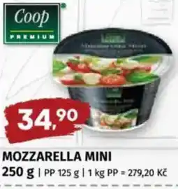 Coop Mozzarella mini nabídka