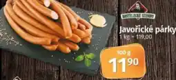 COOP TIP Javořické párky nabídka