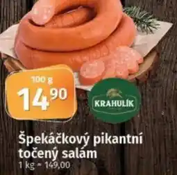 COOP TIP Špekáčkový pikantní točený salám nabídka