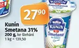 COOP TIP Kunín Smetana 31% nabídka