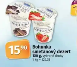 COOP TIP Bohunka Smetanový dezert nabídka