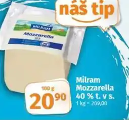 COOP TIP Milram Mozzarella 40% t. vs. nabídka