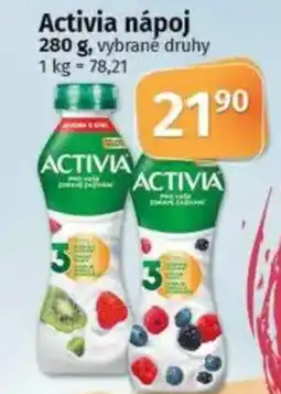 COOP TIP Activia nápoj nabídka