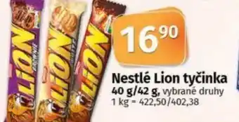 COOP TIP Nestlé Lion tyčinka nabídka