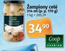 COOP TIP Žampiony celé nabídka