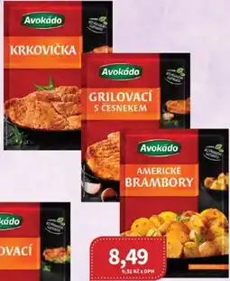 Kubík potraviny Koření avokádo nabídka