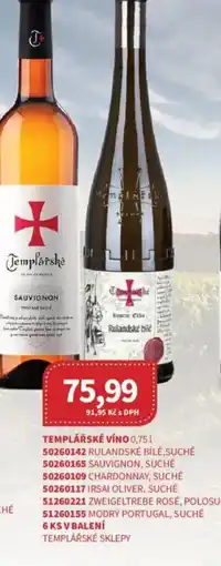 Kubík potraviny Templářské víno nabídka