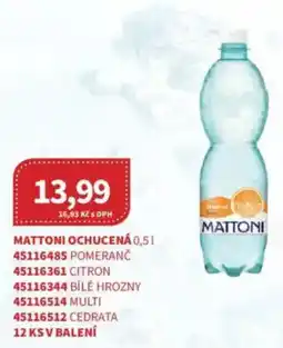 Kubík potraviny Mattoni ochucená nabídka