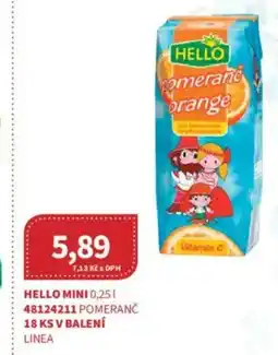 Kubík potraviny Hello mini nabídka