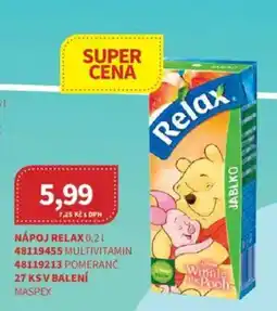 Kubík potraviny Nápoj relax nabídka