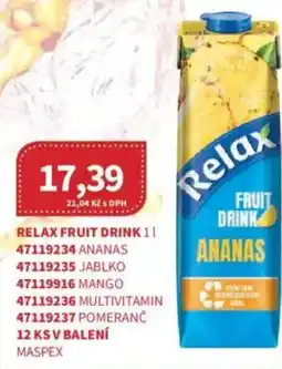 Kubík potraviny Relax fruit drink nabídka