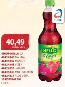 Kubík potraviny Sirup hello nabídka