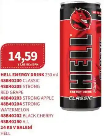 Kubík potraviny Hell energy drink nabídka