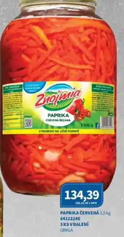 Kubík potraviny Paprika červená nabídka