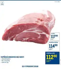 Makro Vepřová krkovice bez kosti nabídka