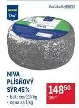 Makro NIVA PLÍSŇOVÝ SÝR 45 % nabídka