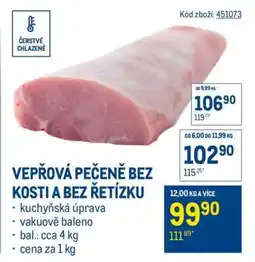 Makro Vepřová pečeně bez kosti a bez řetízku nabídka