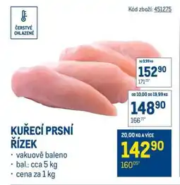 Makro Kuřecí prsní řízek nabídka