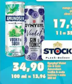 Jip Dynybyl Violet Gin & Tonic/Amundsen Vodka & Soda nabídka