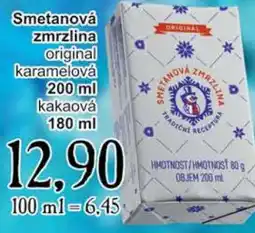 Jip Smetanová zmrzlina nabídka