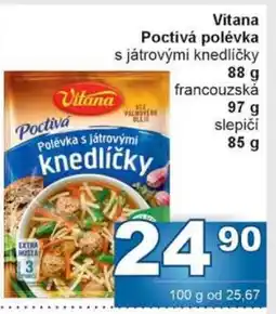 Jip Vitana Poctivá polévka nabídka