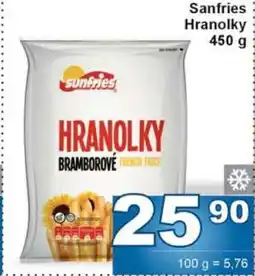 Jip Sanfries Hranolky nabídka