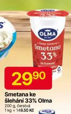 Hruška Smetana ke šlehání 33%, Olma nabídka