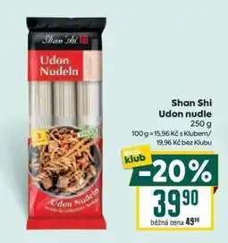Billa Shan Shi Udon nudle nabídka