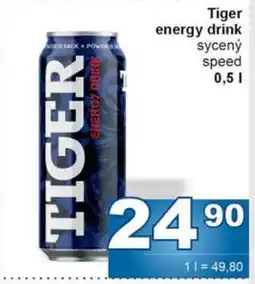 Jip Tiger Energy drink nabídka