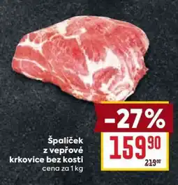 Billa Špalíček z vepřové krkovice bez kosti nabídka