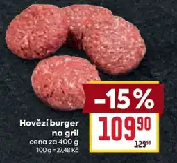 Billa Hovězí burger na gril nabídka
