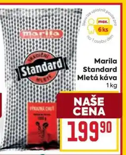 Billa Marila Standard Mletá káva nabídka