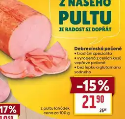 Billa Debrecínská pečeně nabídka