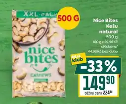 Billa Nice Bites Kešu natural nabídka