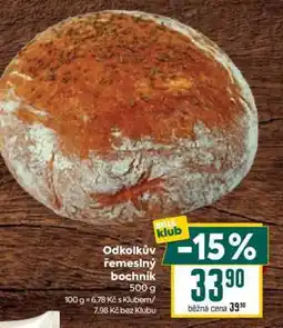 Billa Odkolkův řemeslný bochník nabídka