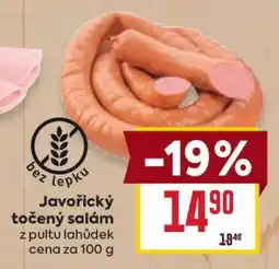 Billa Javořický točený salám nabídka