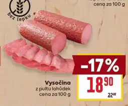 Billa Vysočina nabídka