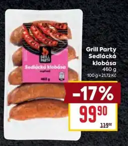 Billa Grill Party Sedlácká klobása nabídka