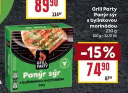 Billa Grill Party Panýr sýr s bylinkovou marinádou nabídka