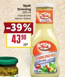 Billa Spak Dressing nabídka