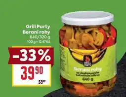Billa Grill Party Beraní rohy nabídka