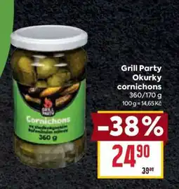 Billa Grill Party Okurky cornichons nabídka