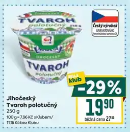 Billa Jihočeský Tvaroh polotučný nabídka