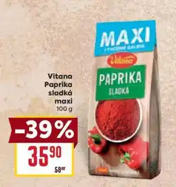 Billa Vitana Paprika sladká maxi 100 g nabídka