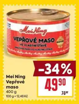 Billa Mei Ning Vepřové maso nabídka