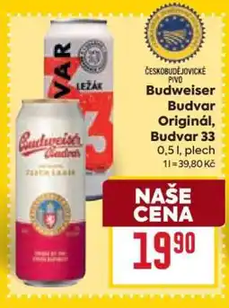 Billa Budweiser Budvar Original Budvar 33 nabídka