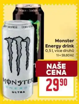 Billa Monster Energy drink nabídka