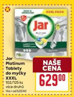 Billa Jar Platinum Tablety do myčky XXXL nabídka